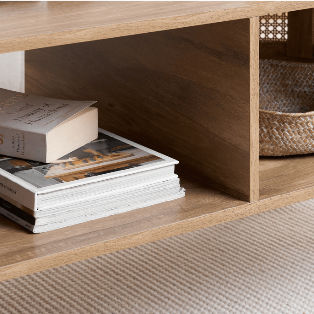 Noah 2 Open Shelf Coffee Table - Birlea