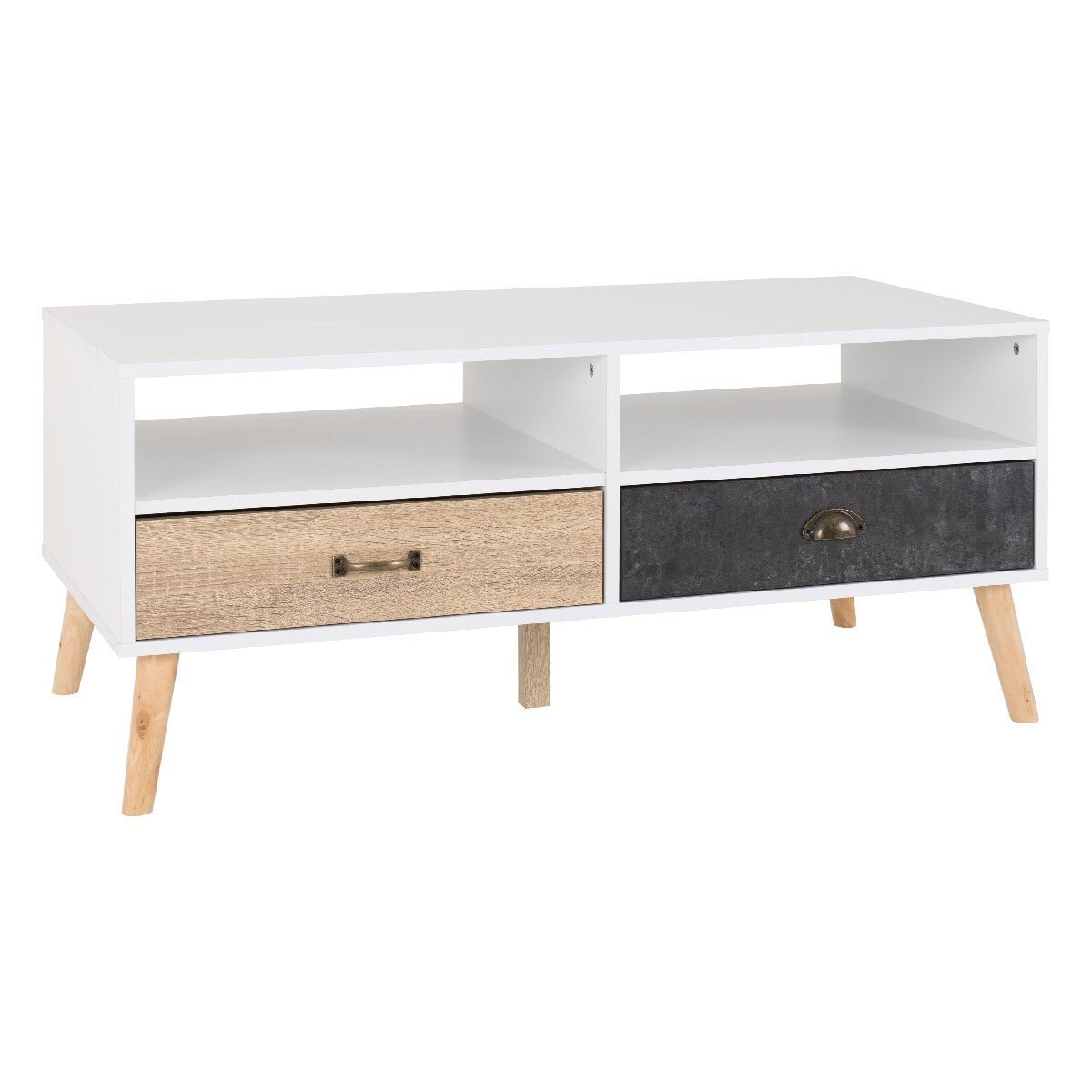 Nordic 2 Drawer Coffee Table - Seconique