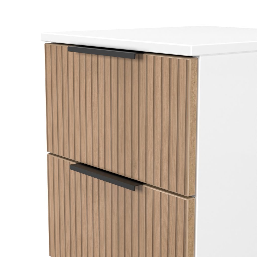 Java 2 Drawer Bedside Table