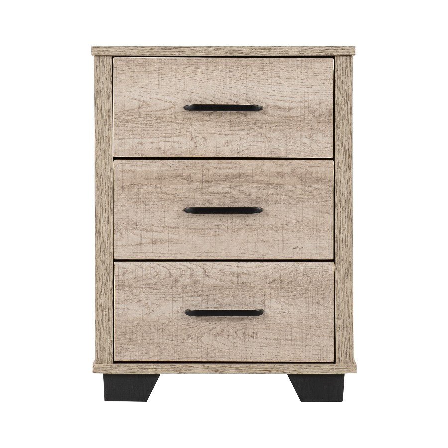 Oliver 3 Drawer Bedside - Seconique