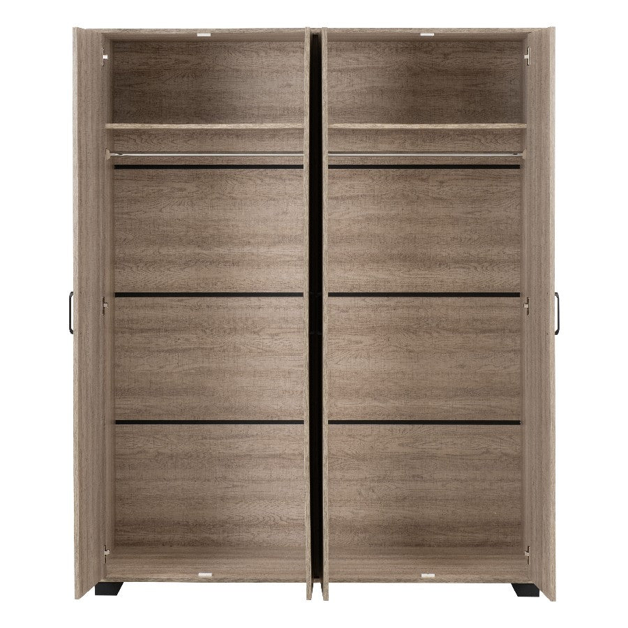 Oliver 4 Door Wardrobe - Seconique