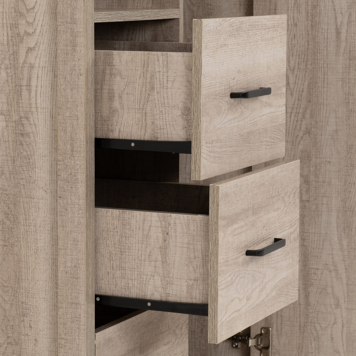 Oliver Open Wardrobe 3 Drawers 1 Door - Seconique