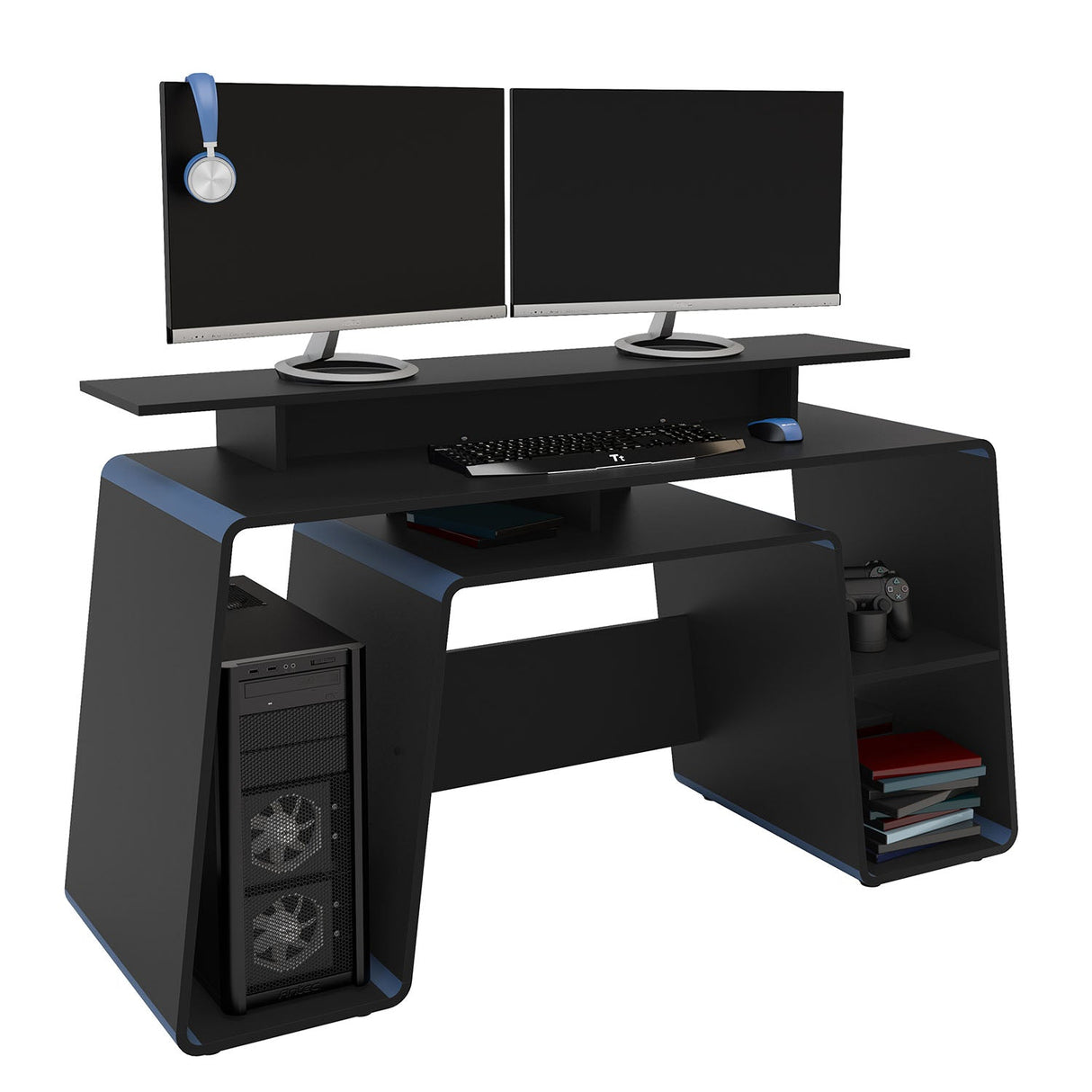 Onyx Gaming Computer Desk - Birlea