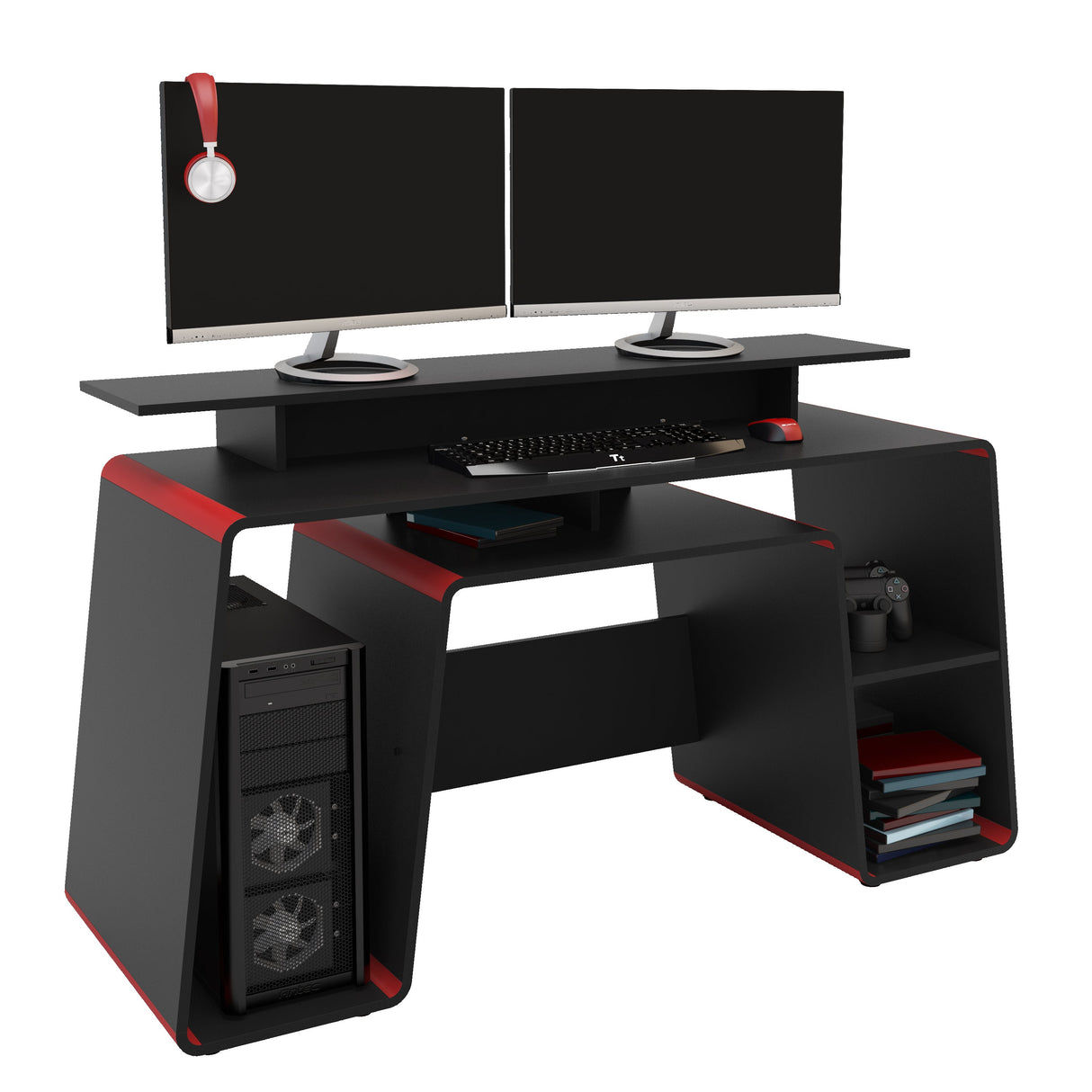 Onyx Gaming Computer Desk - Birlea