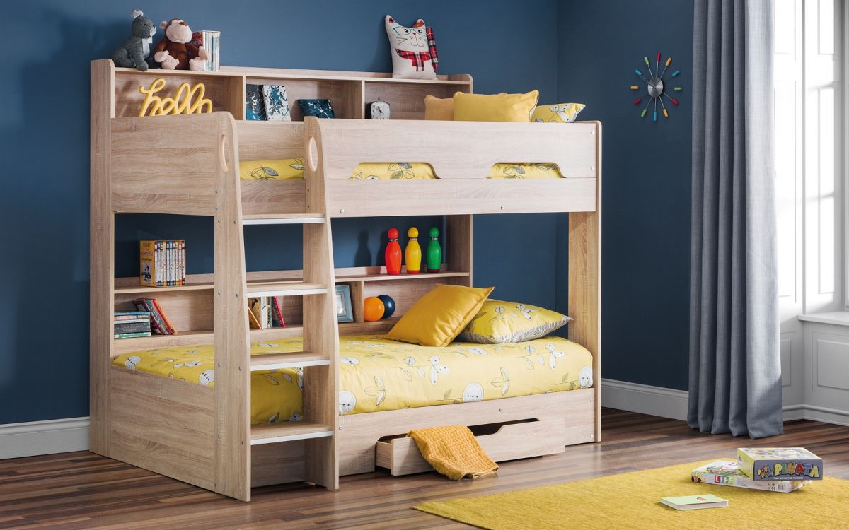 Orion 3ft Single Bunk Bed With Storage Drawer - Julian Bowen