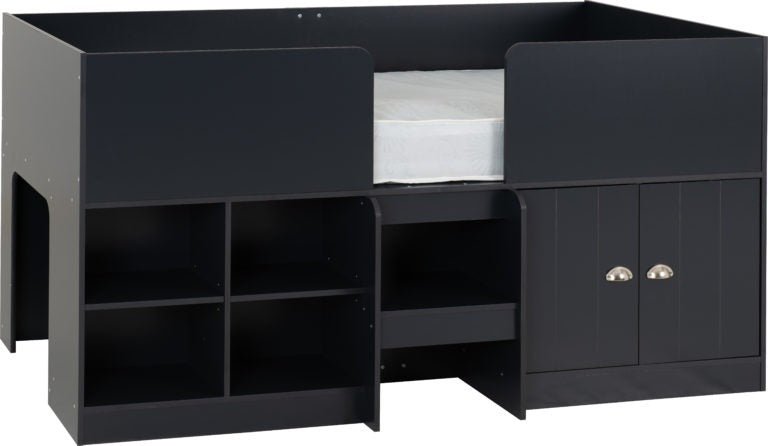 Orlando Low Sleeper Bed Frame with Storage - Seconique