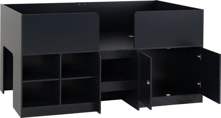 Orlando Low Sleeper Bed Frame with Storage - Seconique