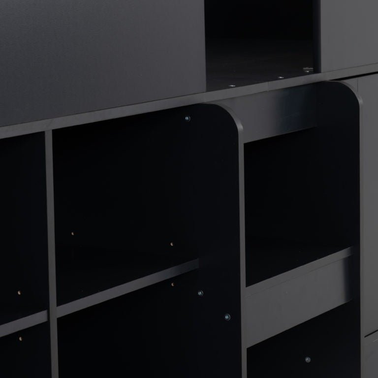 Orlando Low Sleeper Bed Frame with Storage - Seconique