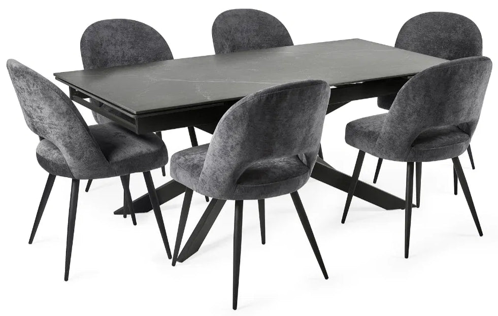 Osaka Ceramic Extending Dining Table - Julian Bowen