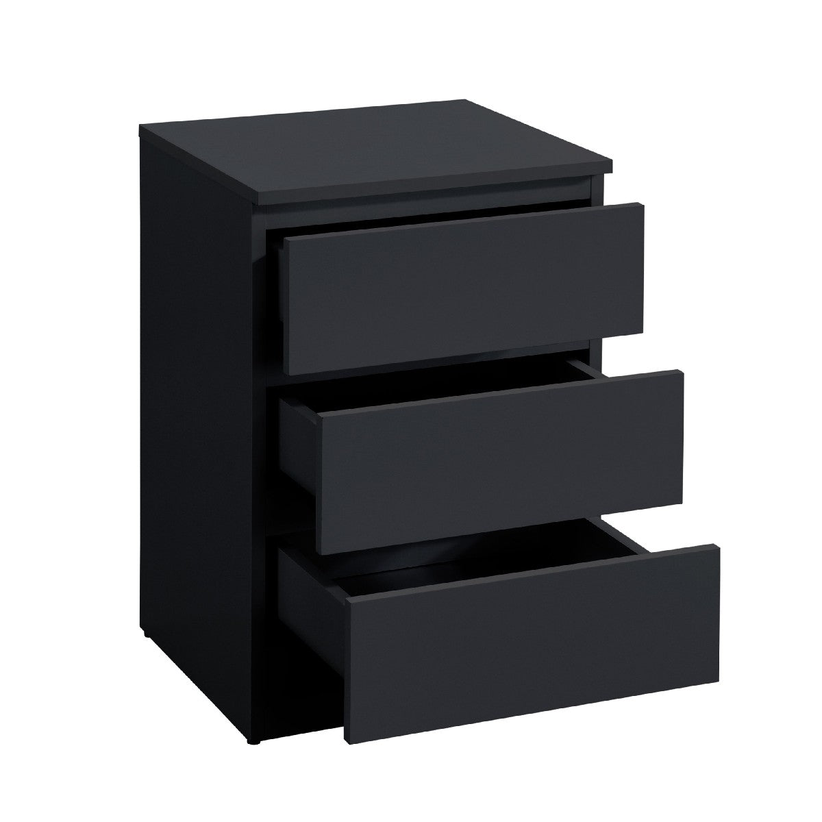 Oslo 3 Drawer Bedside Table - Birlea