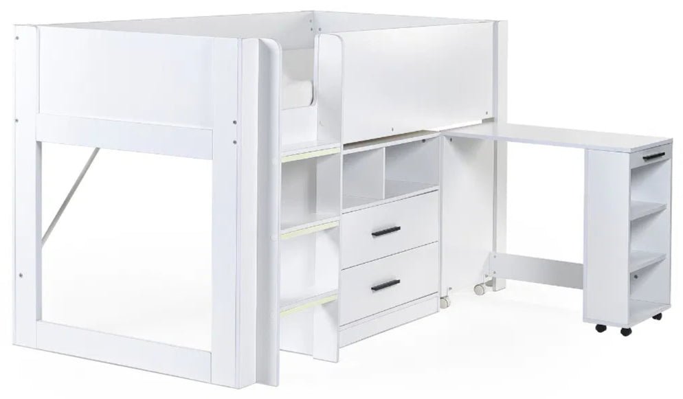 Otis 3ft Single Mid Sleeper with 2 Drawers - Julian Bowen