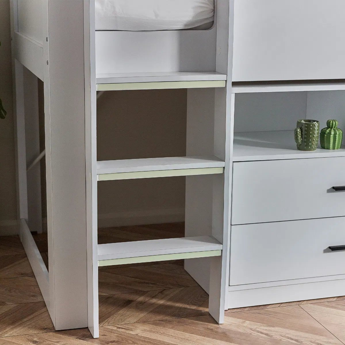 Otis 3ft Single Mid Sleeper with 2 Drawers - Julian Bowen
