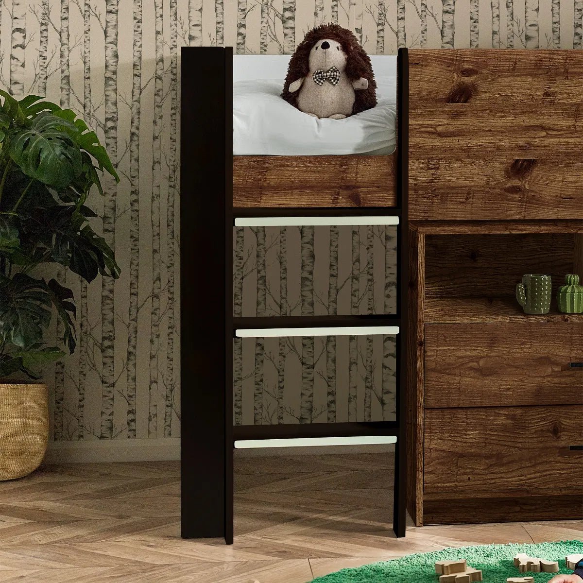 Otis 3ft Single Mid Sleeper with 2 Drawers - Julian Bowen