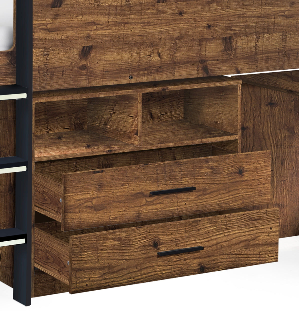 Otis 3ft Single Mid Sleeper with 2 Drawers - Julian Bowen