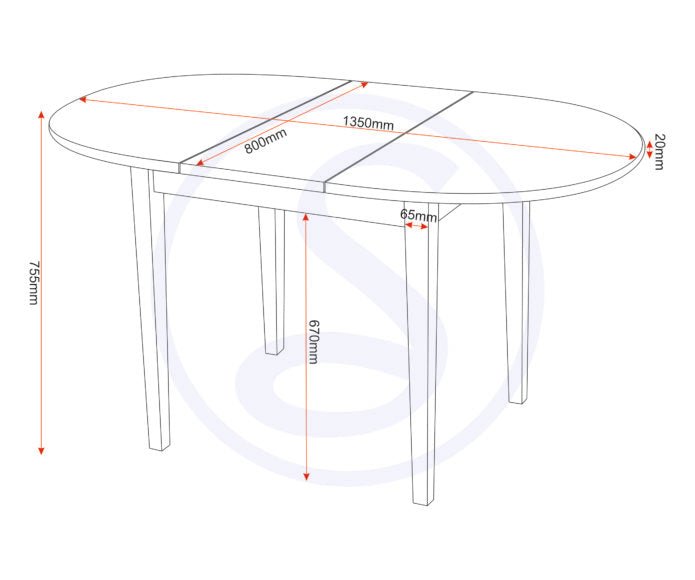 Oxford Extending Dining Table Set with 4 Chairs - Seconique