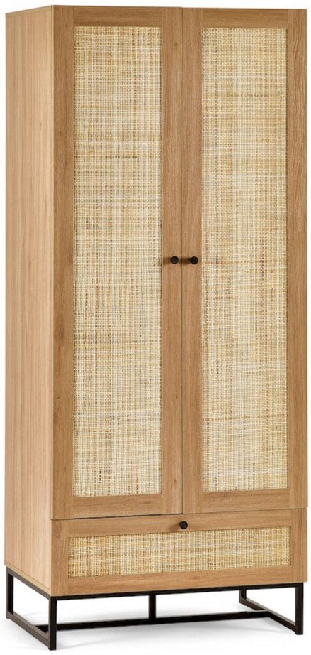 Padstow 1 Drawer 2 Door Wardrobe - Julian Bowen