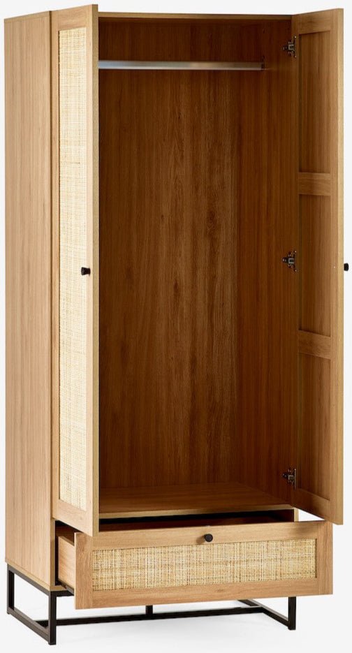 Padstow 1 Drawer 2 Door Wardrobe - Julian Bowen