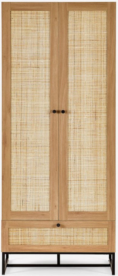 Padstow 1 Drawer 2 Door Wardrobe - Julian Bowen