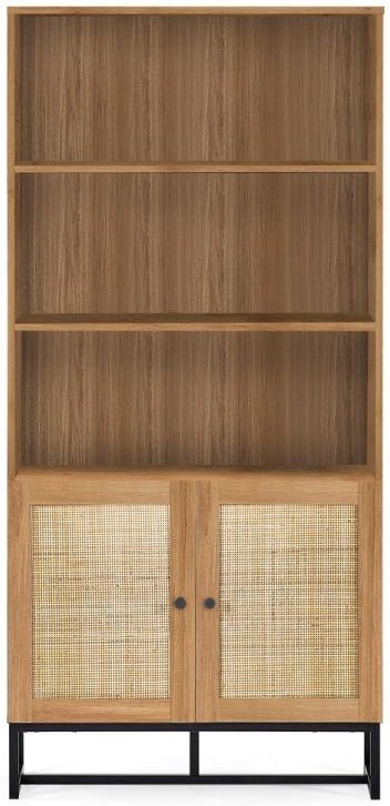 Padstow 2 Door 3 Shelf Tall Bookcase - Julian Bowen