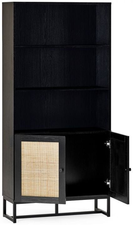 Padstow 2 Door 3 Shelf Tall Bookcase - Julian Bowen
