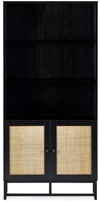 Padstow 2 Door 3 Shelf Tall Bookcase - Julian Bowen