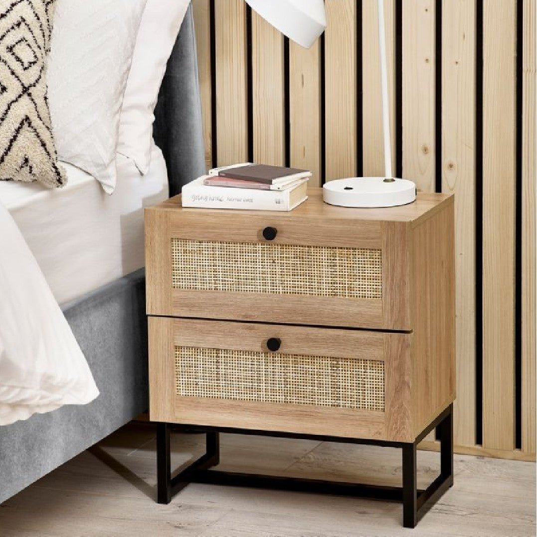 Padstow 2 Drawer Bedside Chest - Julian Bowen
