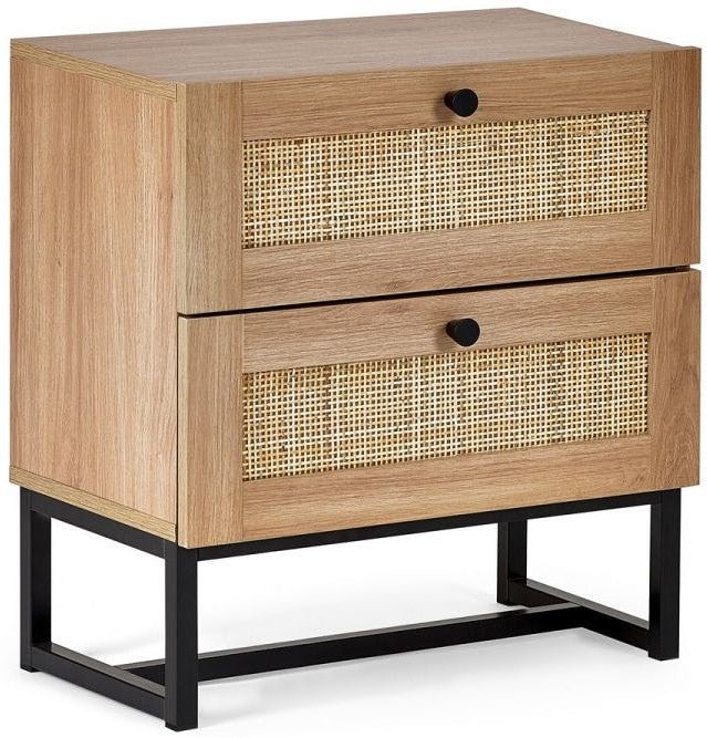 Padstow 2 Drawer Bedside Chest - Julian Bowen