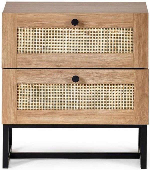 Padstow 2 Drawer Bedside Chest - Julian Bowen