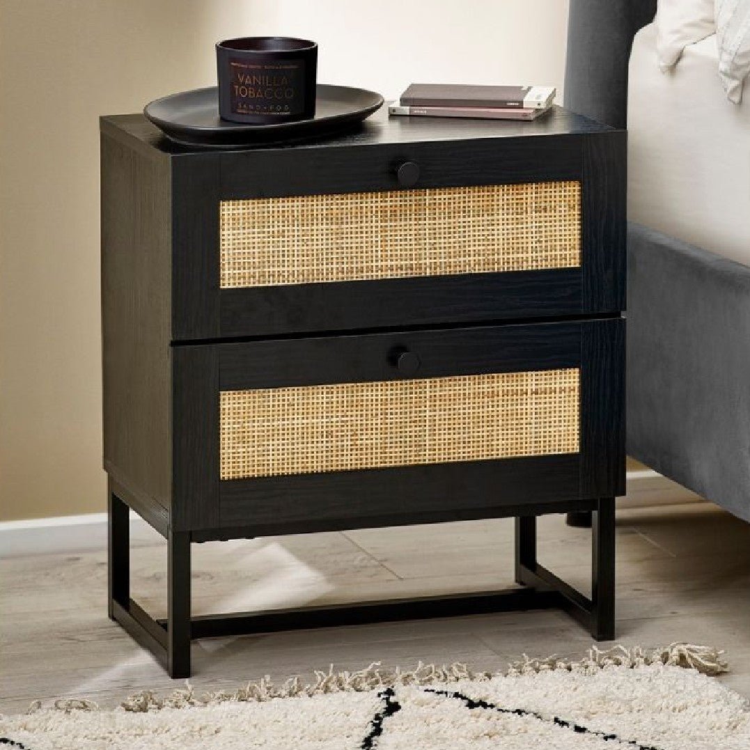 Padstow 2 Drawer Bedside Chest - Julian Bowen