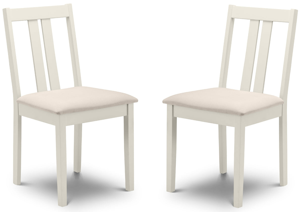 Pair of 2 Rufford Dining Chairs - Julian Bowen