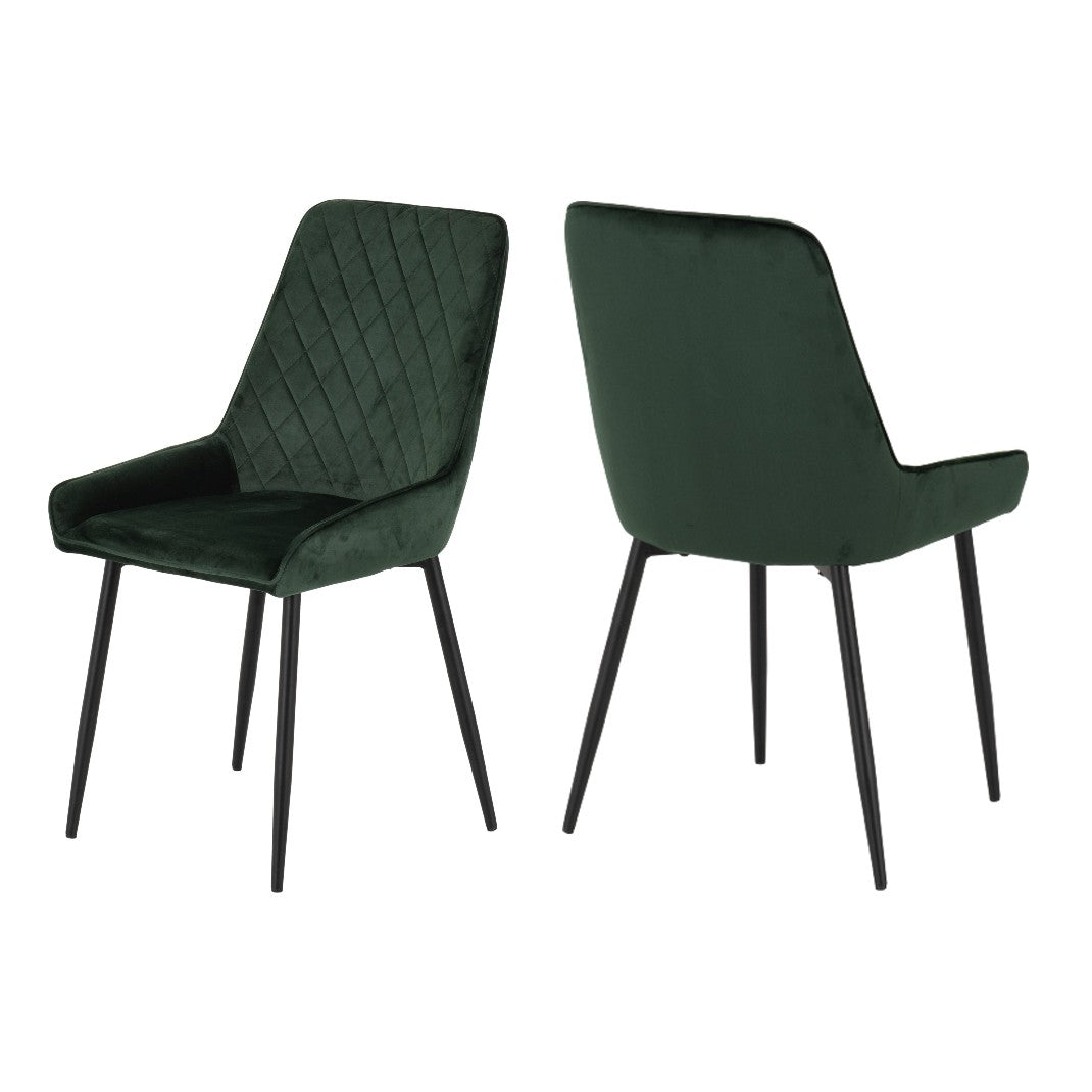 Pair of Avery Velvet Chairs - Seconique