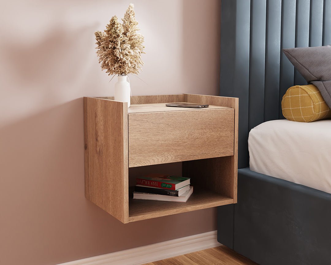 Pair of Harmony Wall Mounted Bedside Tables - GFW