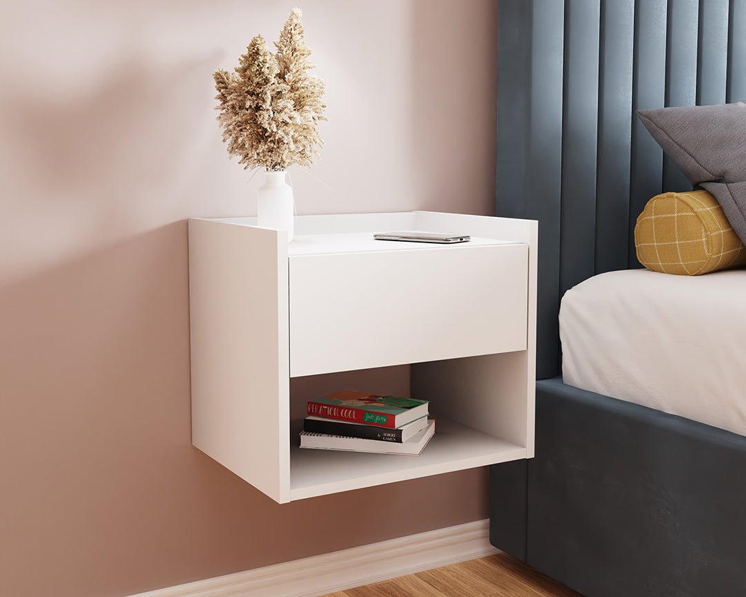 Pair of Harmony Wall Mounted Bedside Tables - GFW