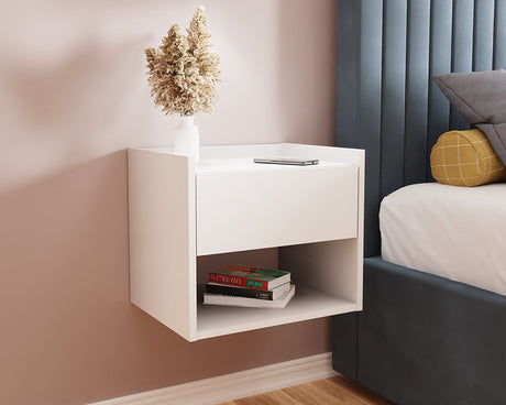 Pair of Harmony Wall Mounted Bedside Tables - GFW