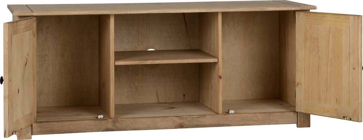 Panama 2 Door 1 Shelf TV Unit - Seconique