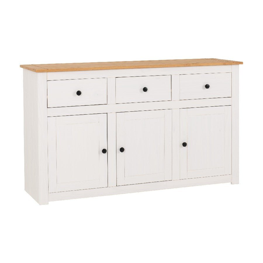 Panama 3 Door 3 Drawer Sideboard - Seconique