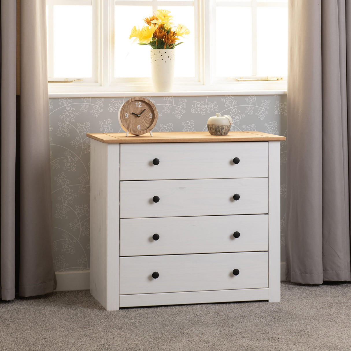 Panama 4 Drawer Chest - Seconique
