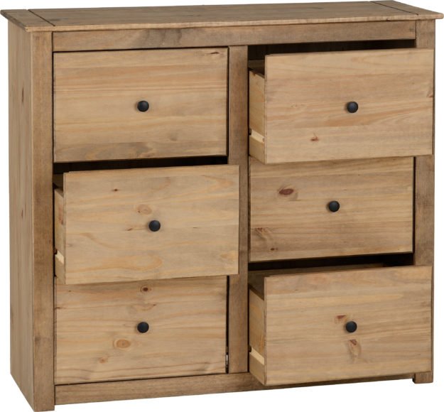 Panama 6 Drawer Chest - Seconique