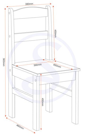 Panama Waxed Pine Dining Table Set with 4 Chairs - Seconique