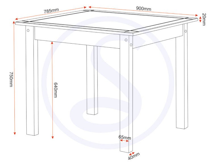 Panama Waxed Pine Dining Table Set with 4 Chairs - Seconique