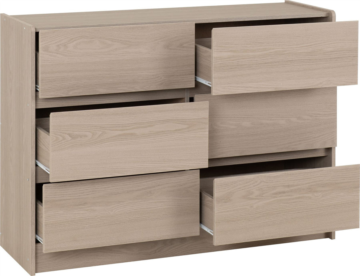 Paris 6 Drawer Chest - Seconique