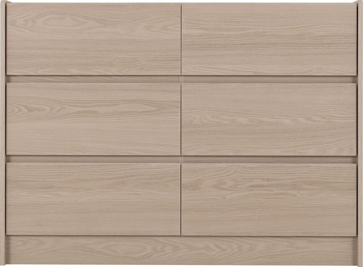Paris 6 Drawer Chest - Seconique