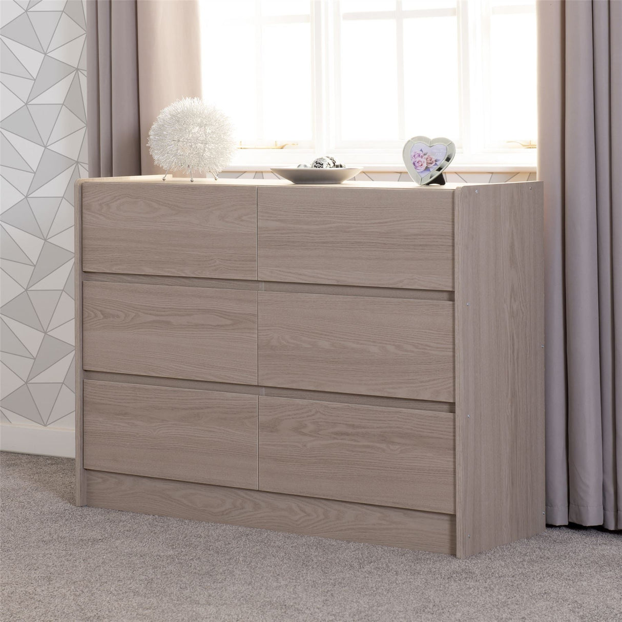 Paris 6 Drawer Chest - Seconique