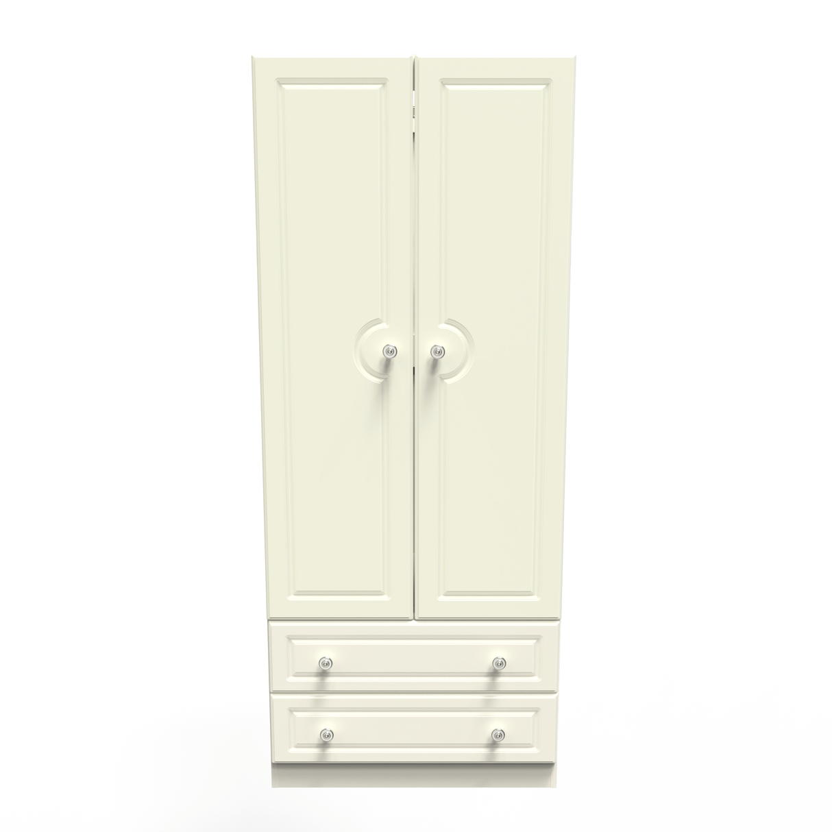 Pembroke 2 Door 2 Drawer Wardrobe - Welcome Furniture