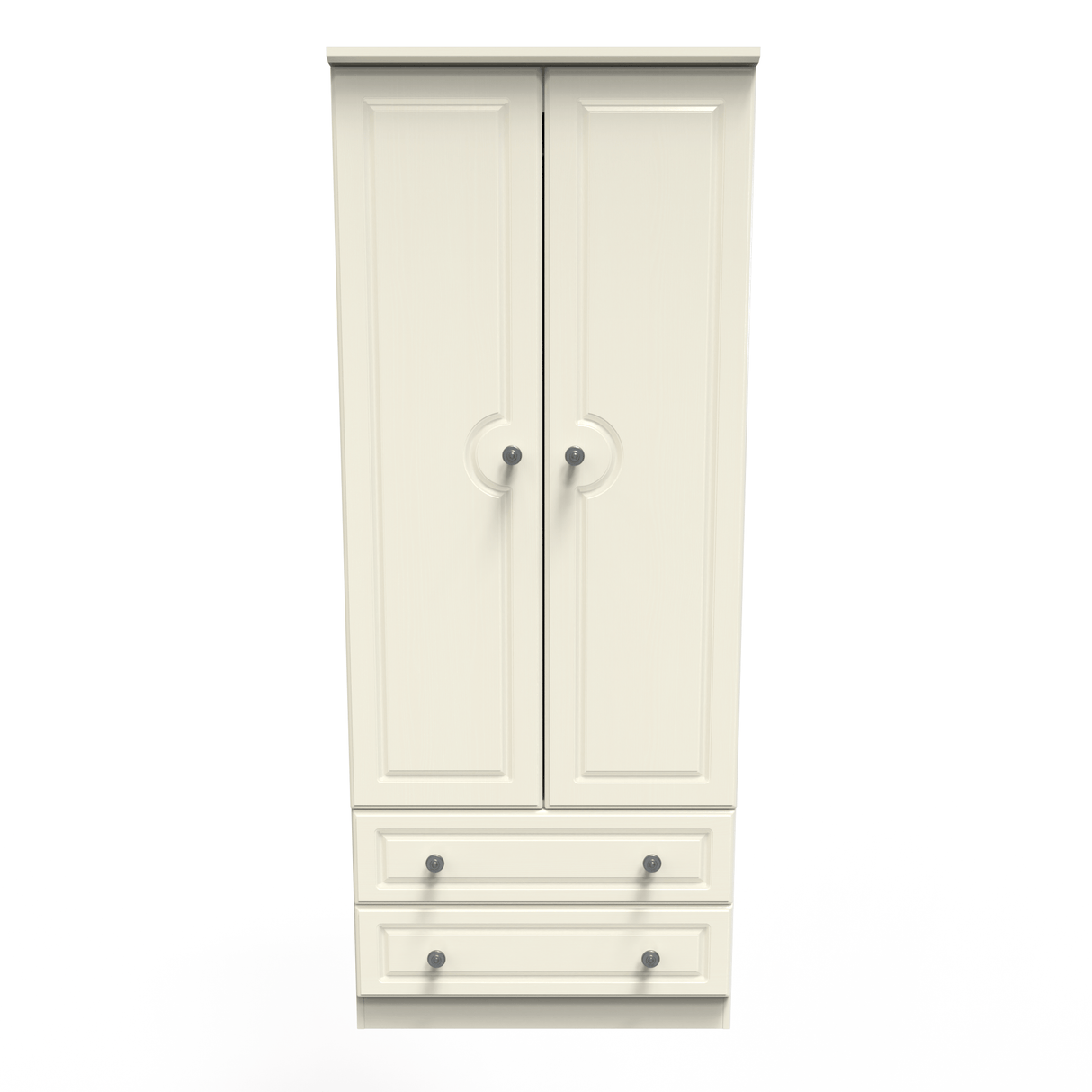 Pembroke 2 Door 2 Drawer Wardrobe - Welcome Furniture