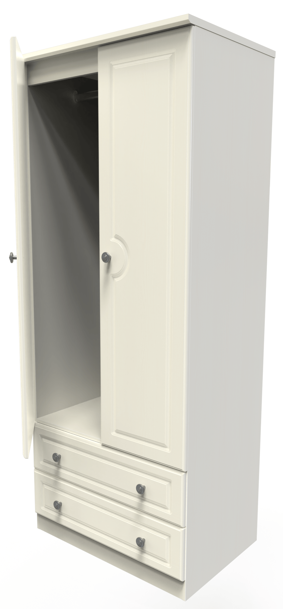 Pembroke 3 Drawer Bedside, 4 Drawer Chest & Wardrobe - Welcome Furniture