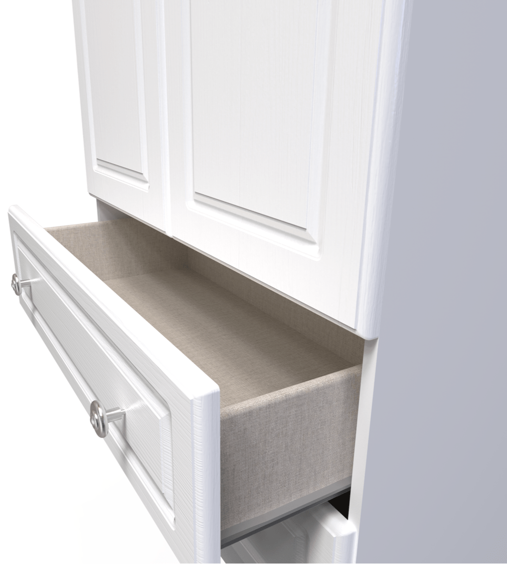 Pembroke 3 Drawer Bedside, 4 Drawer Chest & Wardrobe - Welcome Furniture