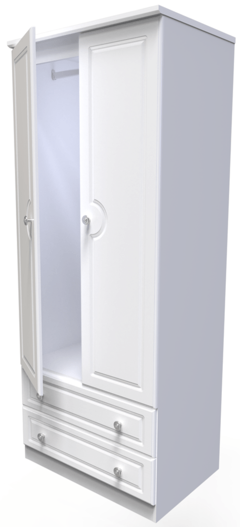 Pembroke 3 Drawer Bedside, 4 Drawer Chest & Wardrobe - Welcome Furniture