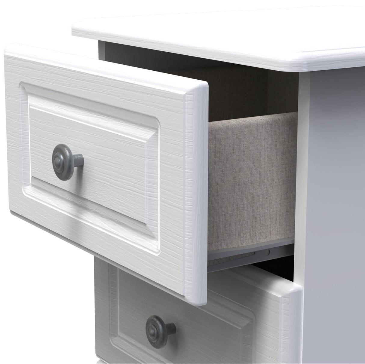 Pembroke 3 Drawer Bedside, 4 Drawer Chest & Wardrobe - Welcome Furniture