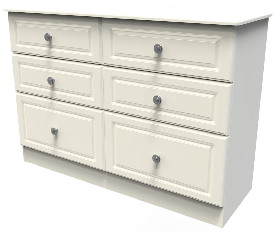 Pembroke 3 Drawer Bedside, 6 Drawer Chest & Wardrobe - Welcome Furniture